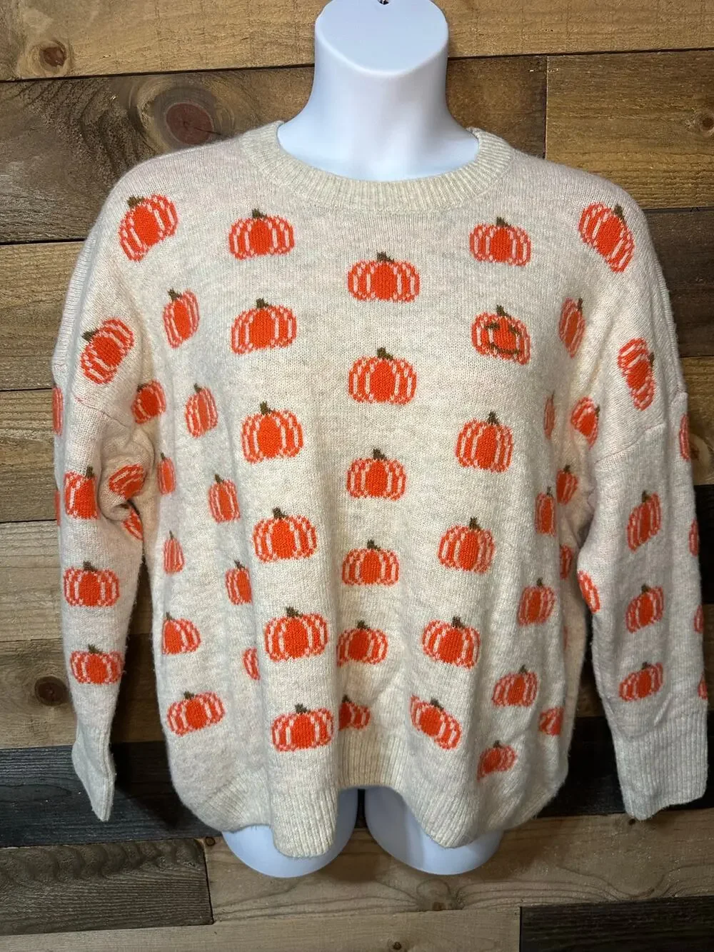 VINCE CAMUTO Women’sFall Autumn Pumpkin Sweater Size XL EUC